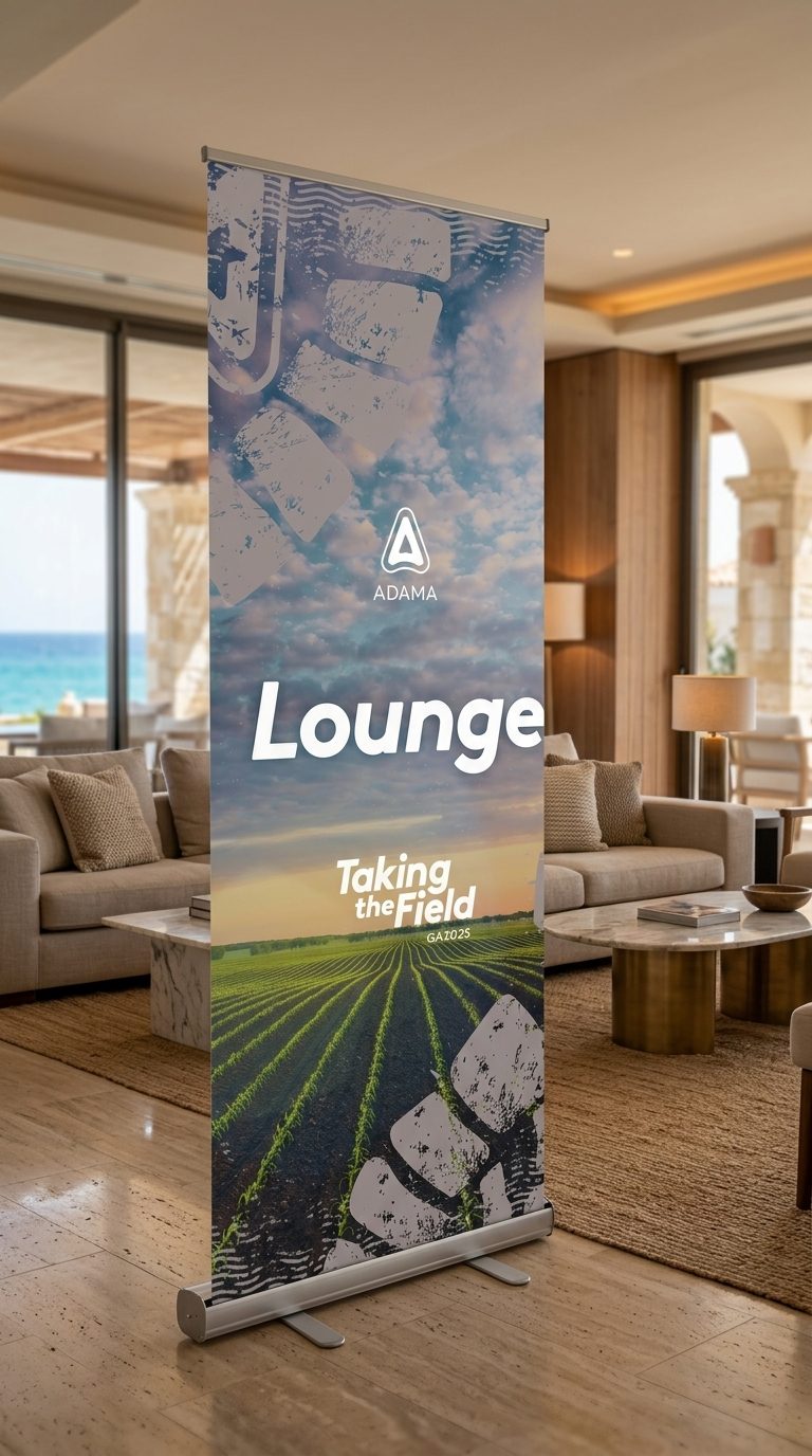 Take The Field, Pafos 2025: roll-up “Lounge” Taking the Field em uma sala de estar