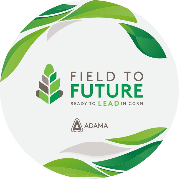 Field to Future, Milão 2026: arte circular com o logotipo e folhas ao redor