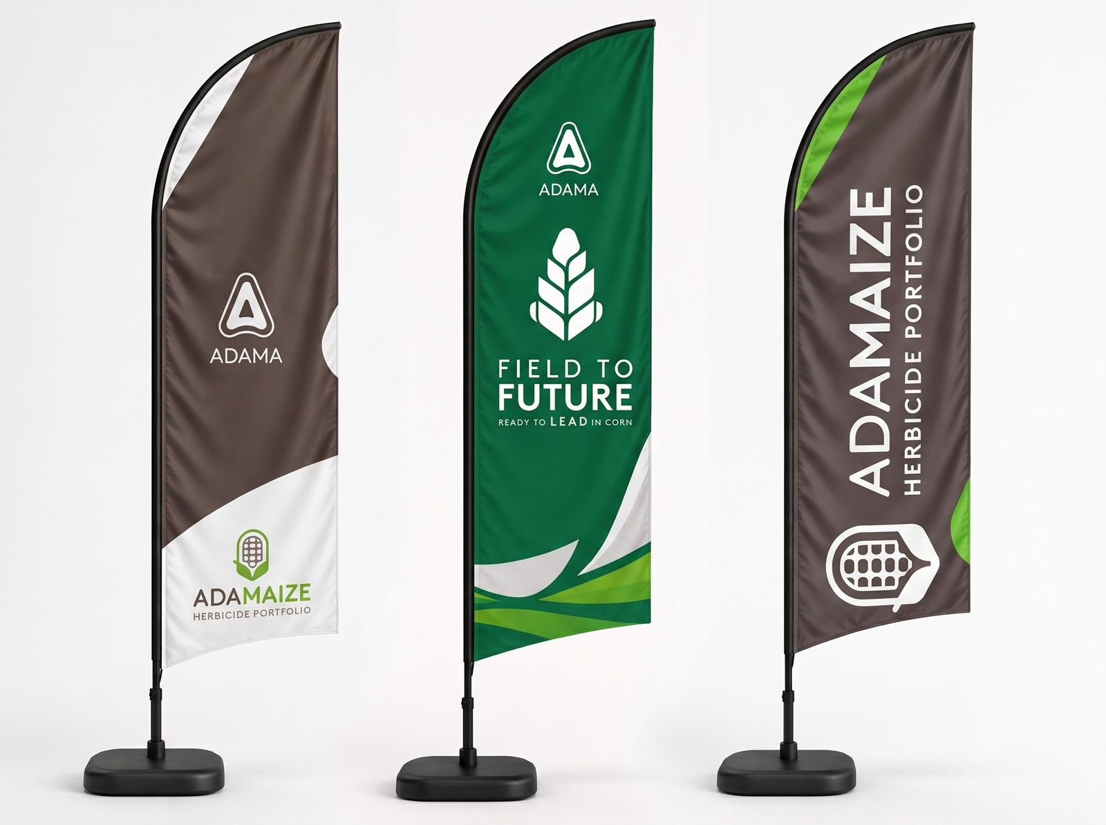 Field to Future, Milão 2026: três bandeiras de tecido, uma delas do portfólio de herbicidas Adamaize